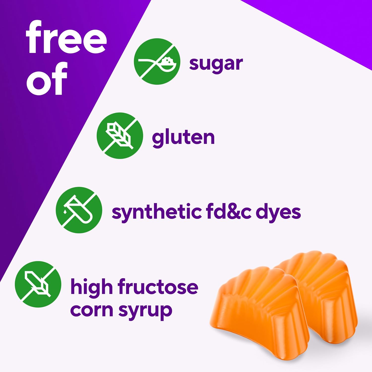 Vitafusion Sugar Free Power C Gominolas de Vitamina C, 90 unidades