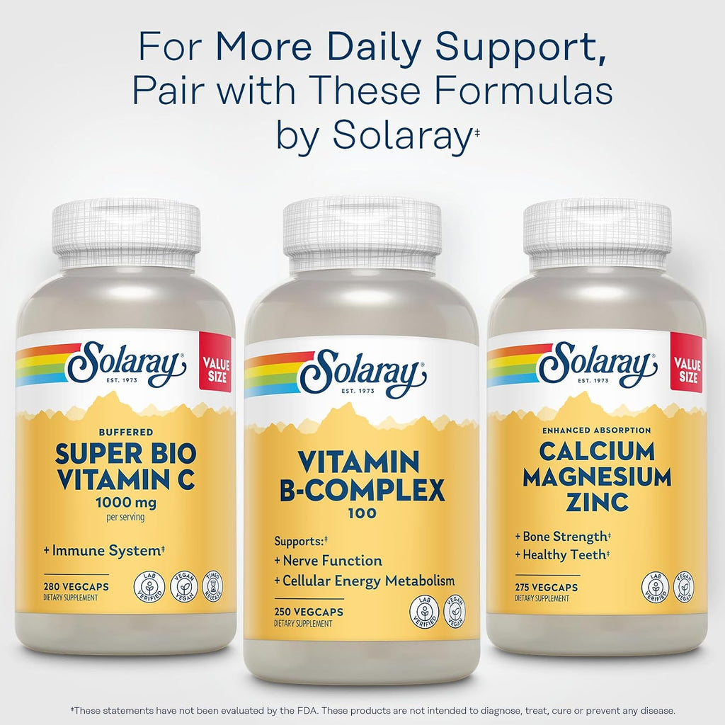 Solaray Complejo B-100 250 Cápsulas Veganas