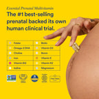 Ritual Multivitamínico Prenatal para Mujeres - Cápsulas Veganas con Folato, Colina, Omega-3 DHA y Hierro - 60 Cápsulas (30 Dosis)