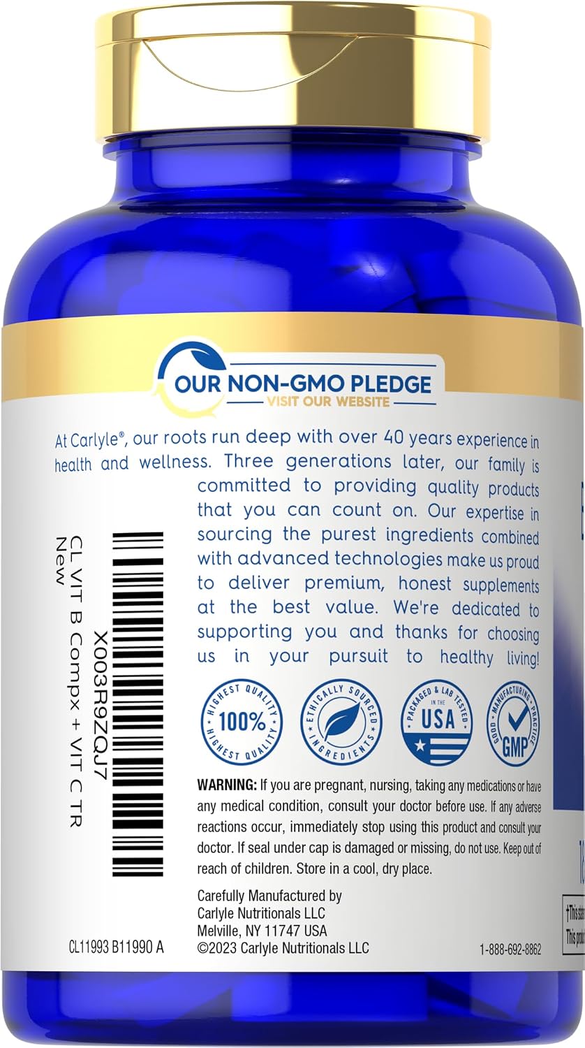 Carlyle Stress B Complex con Vitamina C | 180 Comprimidos