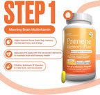 PRONENE Memory Plan: 3 Pack - Multivitamínico Matutino, Probiótico y Suplemento para el Sueño Profundo