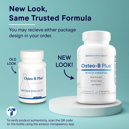 BIOTICS RESEARCH Osteo B Plus - 180 – Condroitina purificada: Componente natural del cartílago que puede favorecer – Image 4
