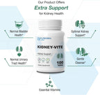 Puregen Labs Kidney-Vite - Complemento renal con vitaminas - 100 comprimidos vegetarianos