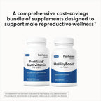 FertilAid for Men y MotilityBoost Combo - 150 Cápsulas (1 Mes)
