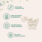 Liposomal Vitamin C 2,500mg, 240 Cápsulas Vegetales