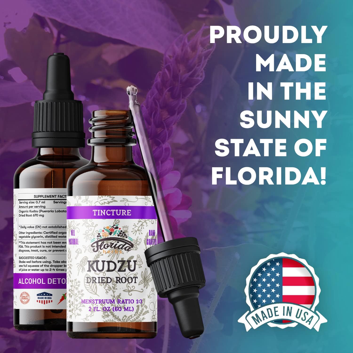 Extracto de Kudzu Orgánico - Suplemento Natural de Raíz de Kudzu - Sin Alcohol - 60 ml