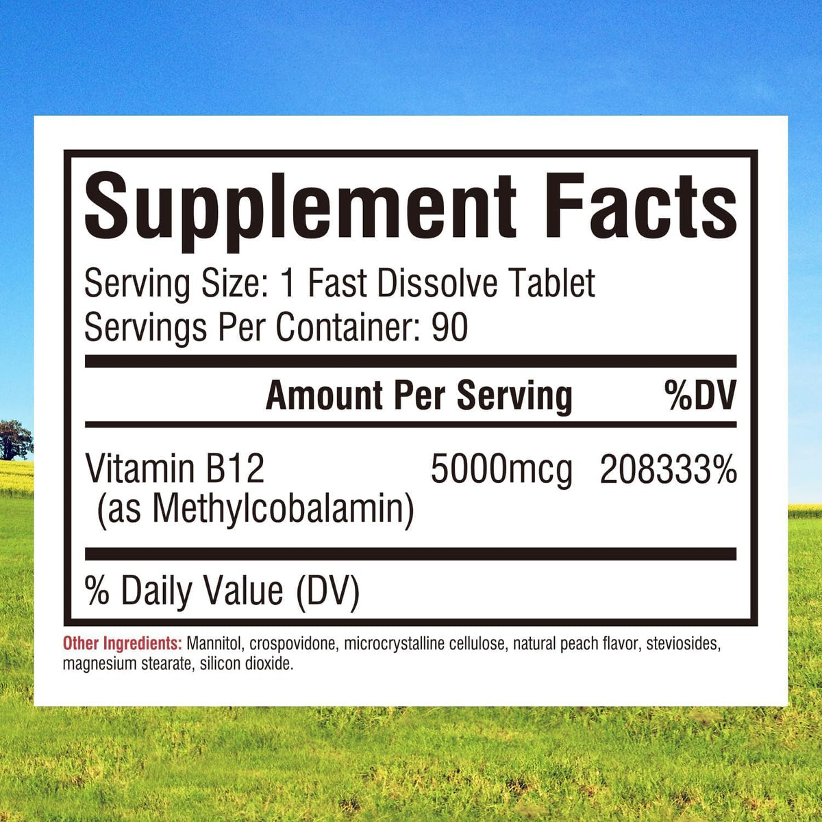 Innate Vitality Vitamina B12 5000mcg – Contribuye al metabolismo energético normal: Facilita la conversión de los – Image 2