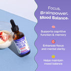 Gotas Líquidas de Inositol y Colina – Vegano, No GMO, Fácil de Tomar – Suplemento de Inositol de Absorción Mejorada – Vitaminas Prenatales para Mujeres – Apoya la Salud Celular y el Bienestar General (Frutos Rojos, 60ml)