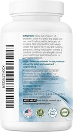 Micro Ingredients Pure Methylated B Complex, 240 Cápsulas | Complejo B Metilado 11 en 1 con Metilfolato y B12