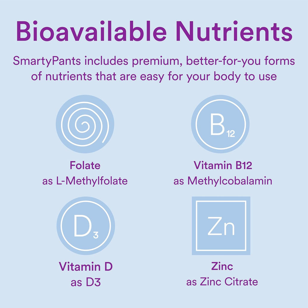 SmartyPants Men's & Women's Fiber & Multivitamin Supplement: Multivitamin Gummies with Vitamin D3, C, B12, B6, A, K & Zinc, Omega 3 (EPA/DHA), Biotin, 180 Count (30 Day Supply)