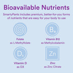 SmartyPants Men's & Women's Fiber & Multivitamin Supplement: Multivitamin Gummies with Vitamin D3, C, B12, B6, A, K & Zinc, Omega 3 (EPA/DHA), Biotin, 180 Count (30 Day Supply)