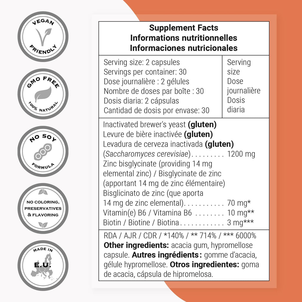 SuperSmart Brewer's Yeast Hair Boost (Fórmula Avanzada)