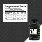 NutraBio ZMA - 180 Capsules - Zinc, Magnesium and Vitamin B6