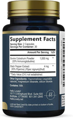 Hello Lovely! Suplemento de Calostro Bovino 1000mg - 60 Cápsulas