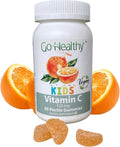 Go Healthy Kids Vitamin C Gummies – Gominolas de Vitamina C para Niños, Sabor Naranja, Veganas, Sin Gelatina, 60 unidades