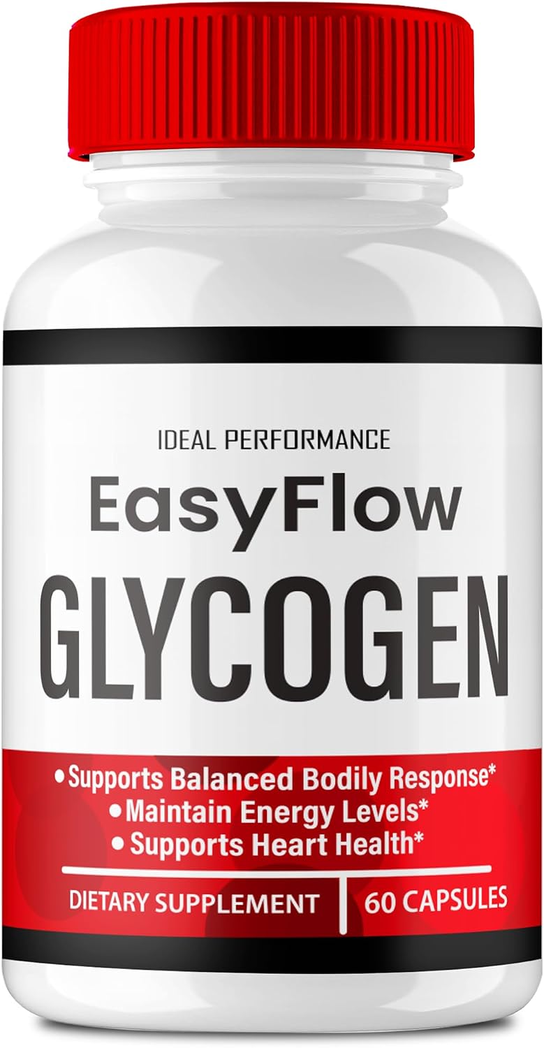 Easy Flow Glycogen Support Cápsulas - Fórmula Oficial, Máxima Potencia, 60 Cápsulas