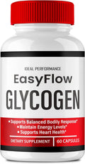 Easy Flow Glycogen Support Cápsulas - Fórmula Oficial, Máxima Potencia, 60 Cápsulas