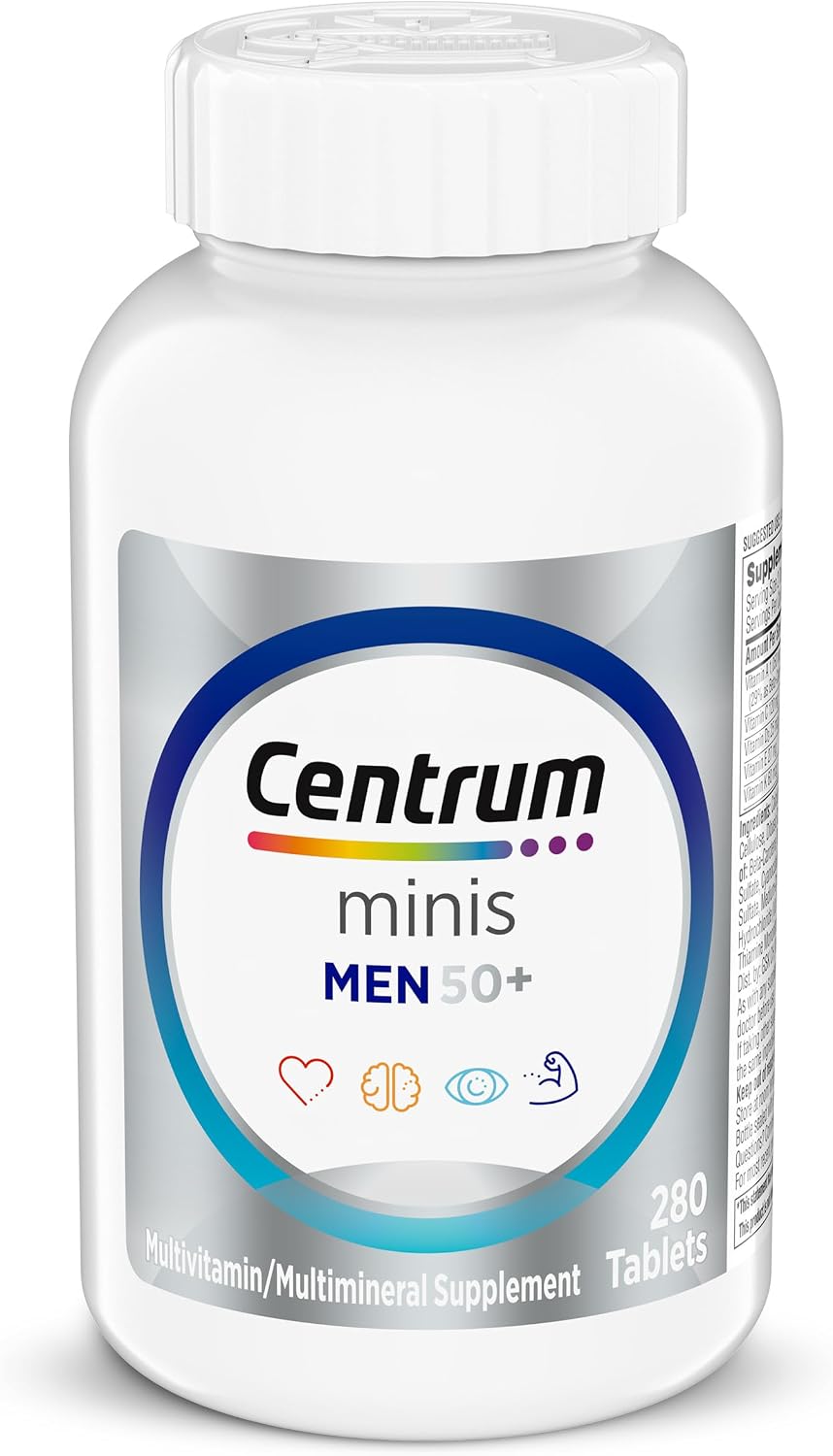 Centrum Minis Silver Multivitamínico para Hombres 50+ - 280 Comprimidos