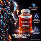 Huperzine A 200 mcg Gominolas - Suplemento Cognitivo para Memoria y Concentración - Vegano, Sin Gluten, 60 Gomitas