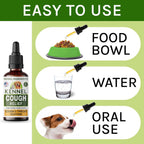 Kennel Cough Treatment para Perros y Gatos - Alivio de la Tos - Gotas Herbales - 60 ml