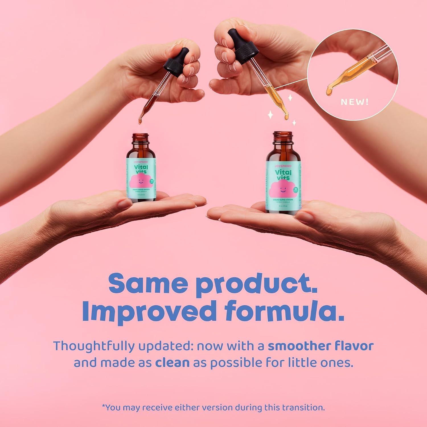 JoySpring Vital Vits - Multivitamínico Líquido para Niños - 30 ml (30 dosis) - Sabor Natural