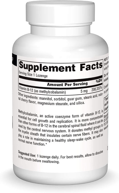 Source Naturals Metilcobalamina Vitamina B12 – La reducción del cansancio y la fatiga. – Image 3
