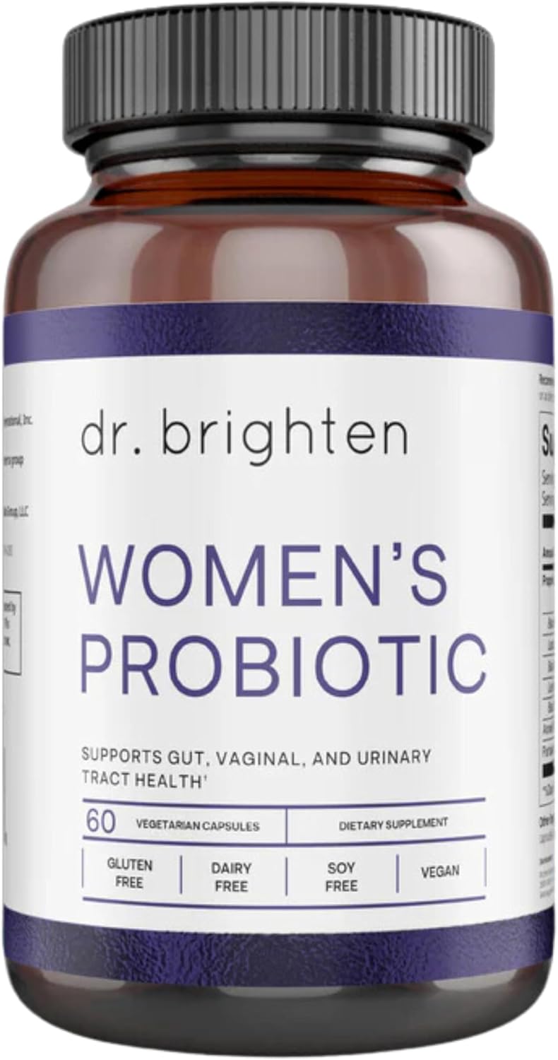 Dr. Brighten Probiótico Femenino con Prebióticos, Antioxidantes y Sunfiber - 60 Cápsulas