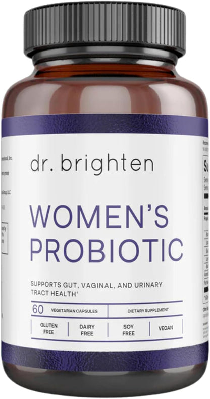Dr. Brighten Probiótico Femenino con – Probióticos: Microorganismos vivos que, cuando se consumen en cantidades – Image 1