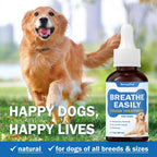Soporte Traqueal y Respiratorio Natural para Perros - Gotas Herbales con Malvavisco y Gordolobo