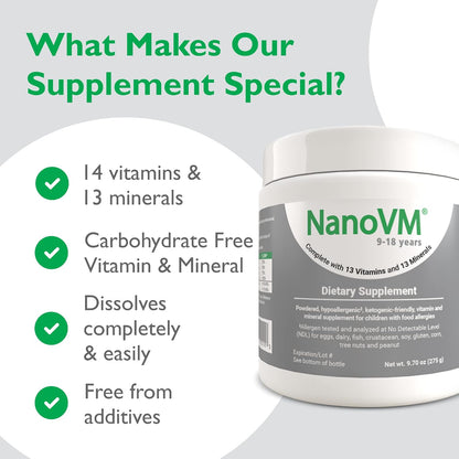NanoVM Multivitamínico Infantil 9-18 Años – Magnesio : contribuye al funcionamiento normal de los músculos y al – Image 6