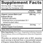 NusaPure Cápsulas de Melisa, 200 mg, 200 Cápsulas Veganas (No GMO, Vegano)