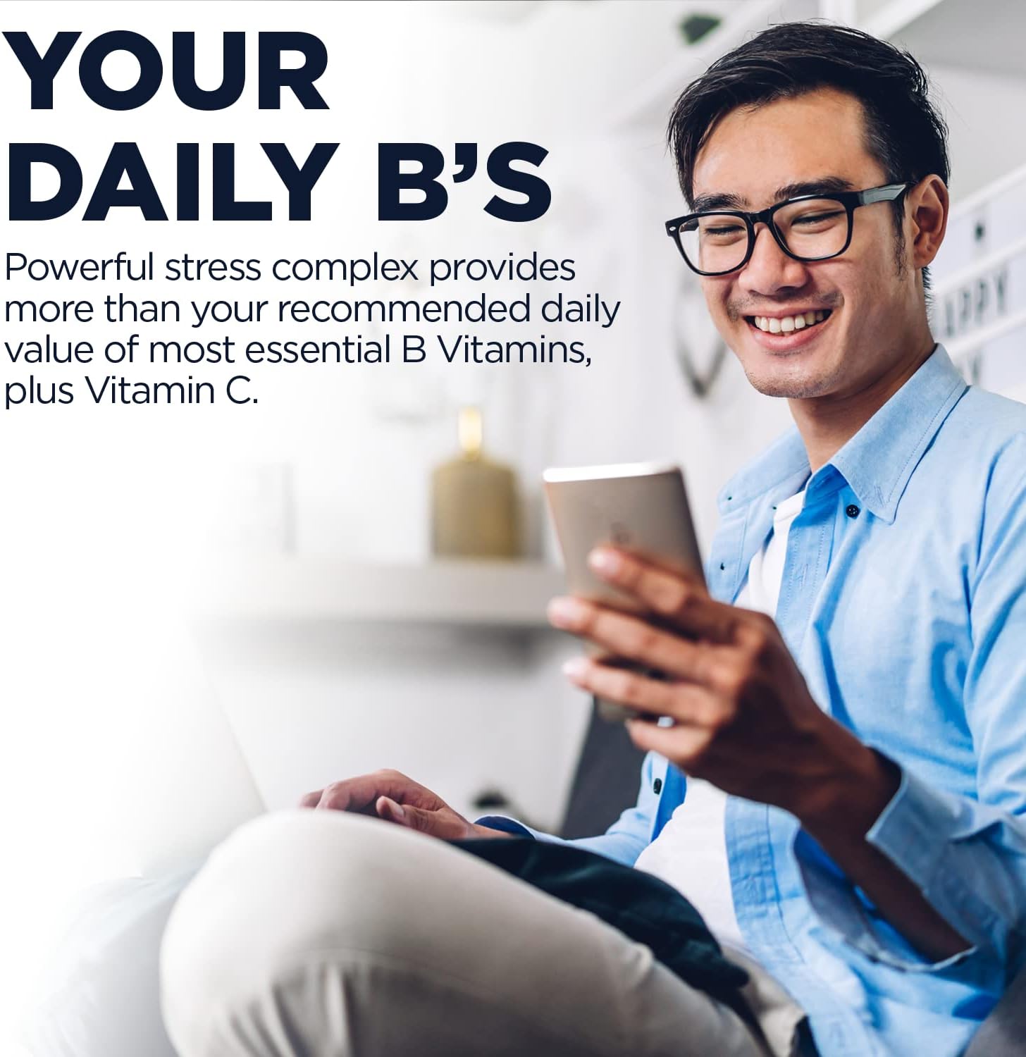 KAL Stress B Complex - Complejo B con Vitaminas B12, B6 y Ácido Fólico, 100 Comprimidos