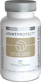 ScienceBased Health JointProtect – Apoyo Articular Avanzado con Glucosamina Sulfato, Boswellia (30% AKBA), Curcumina Longvida, FruiteX-B y Vitamina C – 120 Cápsulas