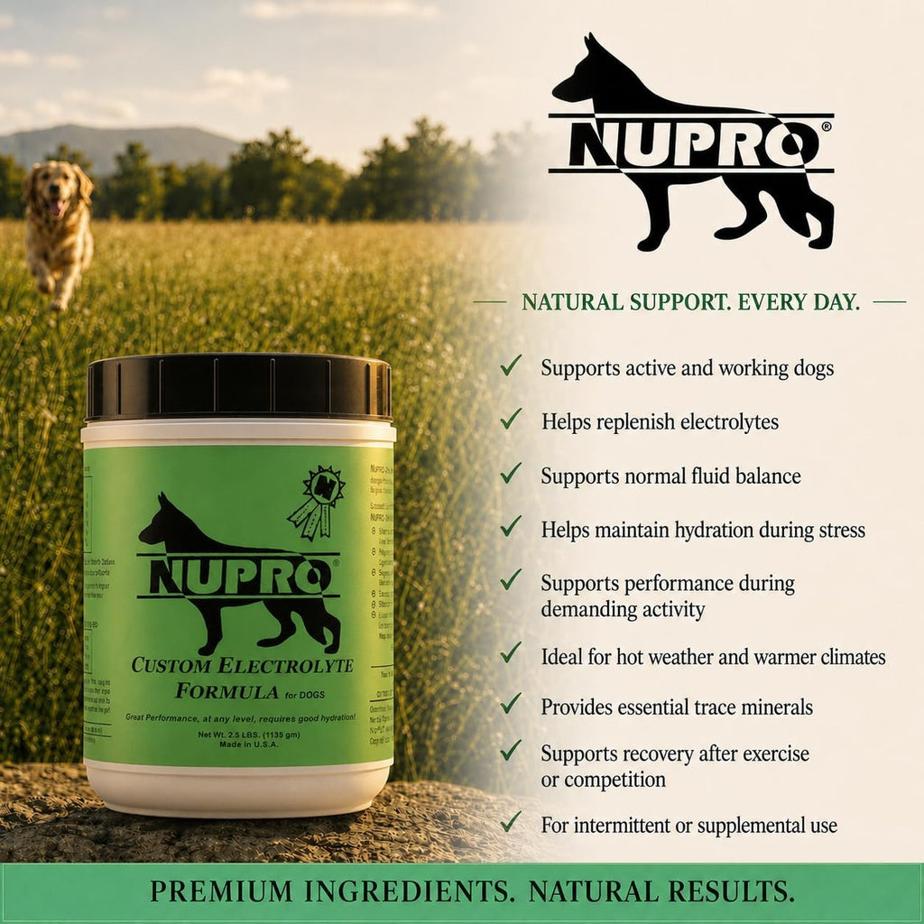 NUPRO Electrolitos para Perros - Hidratación y Minerales - 2.5 Libras