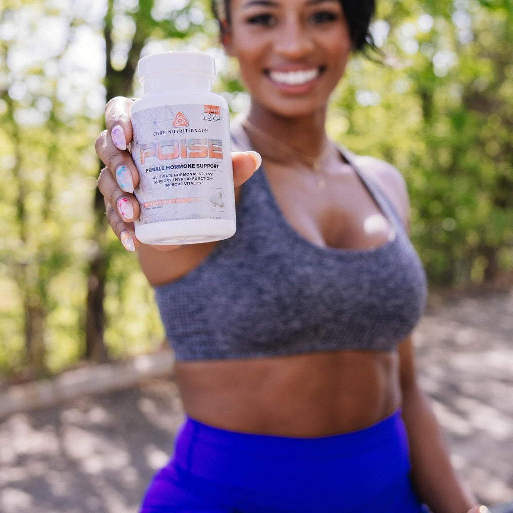 Core Nutritionals Poise Female Hormone Support – Equilibrio Hormonal y Tiroides | 112 Cápsulas Vegetales