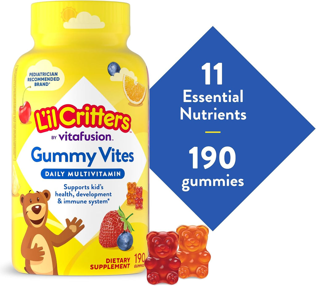 L'il Critters Gummy Vites Multivitamínico Infantil, 190 Gomitas
