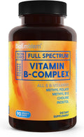 BioEmblem Complejo B Activo – 8 Vitaminas B con Metilfolato, Metil B12, Colina e Inositol – 90 Cápsulas Veganas