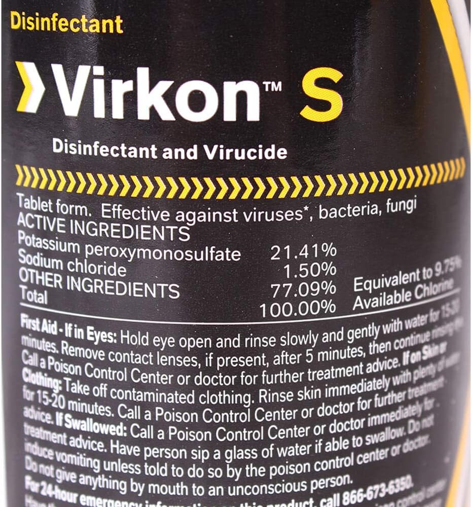 DuPont Virkon S, 50 comprimidos, 9 oz (255 g)