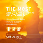 OmegaXL VitaminXL D3 - Vitamina D3 5000 IU (125 mcg) - 30 Cápsulas Blandas