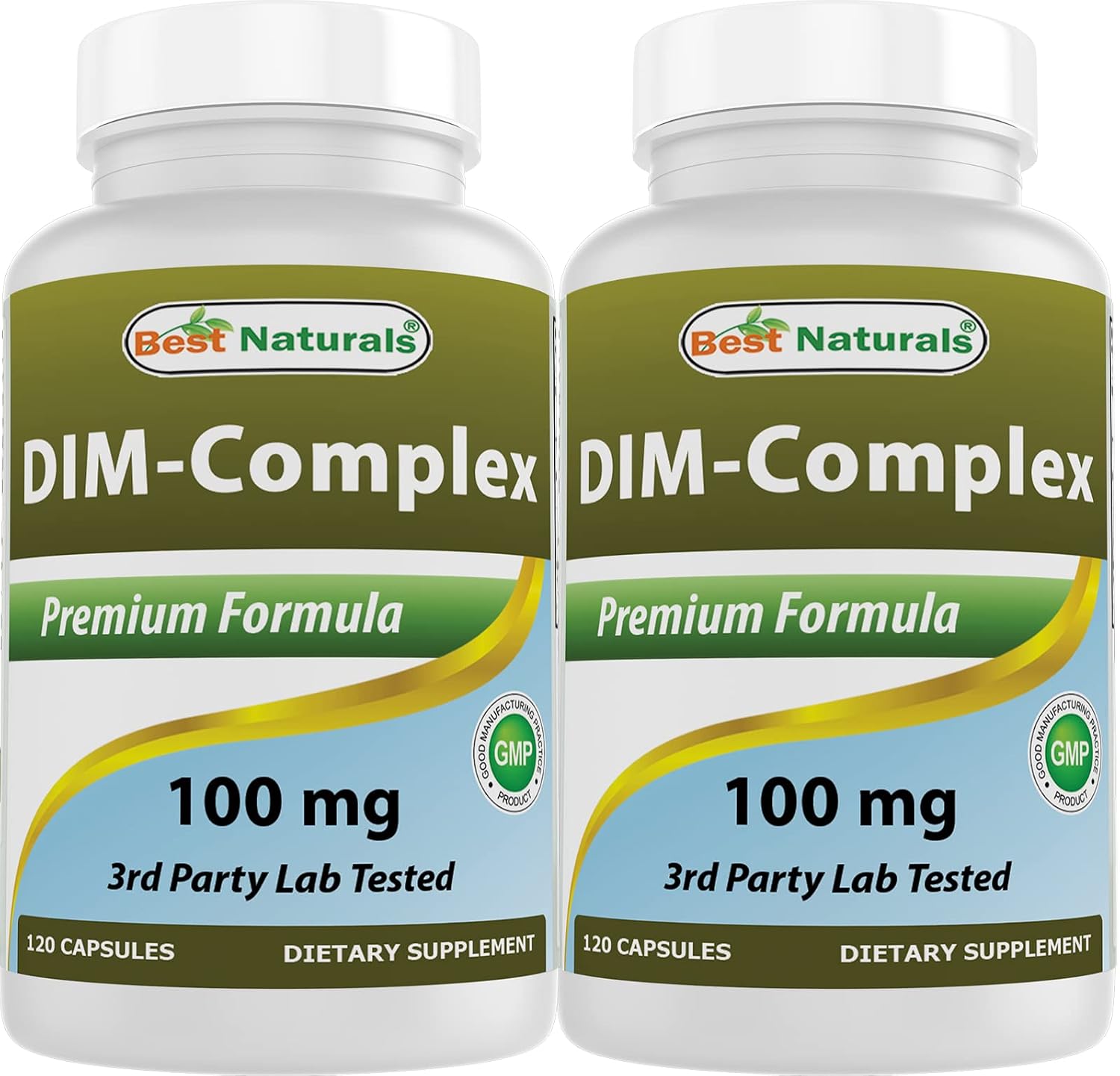 Best Naturals Complejo DIM 100 mg – 120 Cápsulas (Pack de 3)