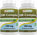 Best Naturals Complejo DIM 100 mg - 120 Cápsulas (Pack de 2)