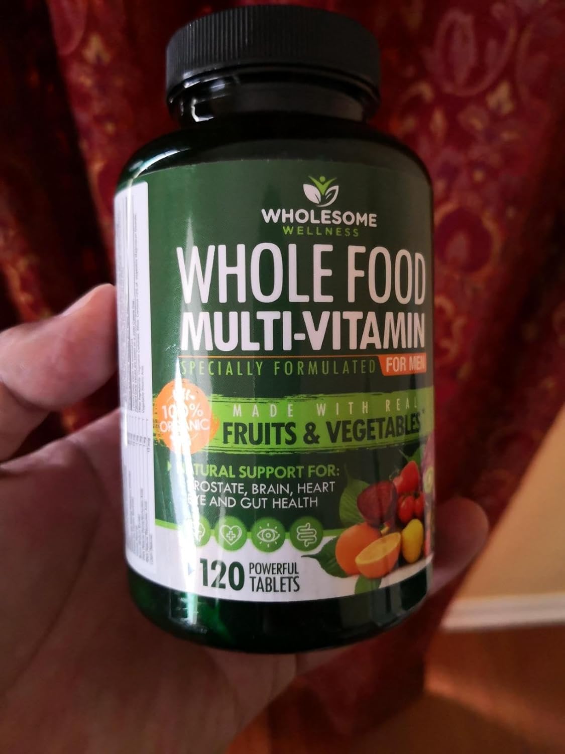 Wholesome Wellness Multivitamínico Completo para Hombres - 120 Comprimidos