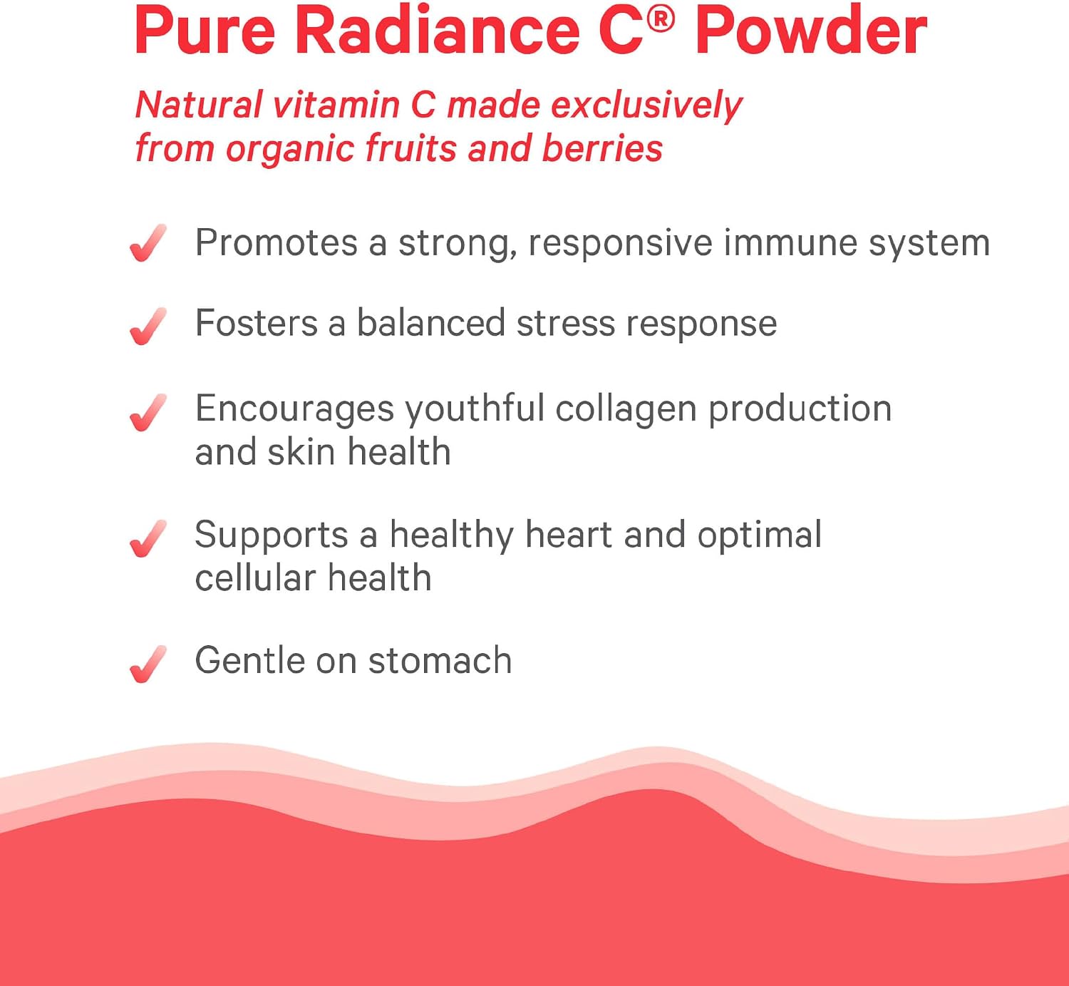 PURE SYNERGY Pure Radiance C | Cápsulas de Vitamina C Orgánica | 100% Natural, Alimento Integral, No-GMO con Camu Camu Orgánico | Apoyo Inmunitario y de Colágeno (90 Cápsulas)