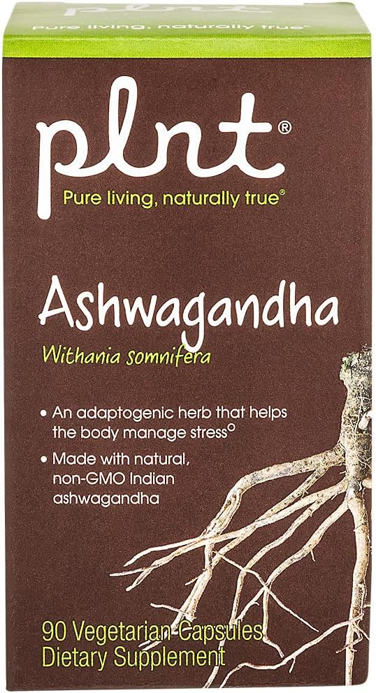 plnt Ashwagandha - 380mg por Cápsula (90 Cápsulas Veganas)