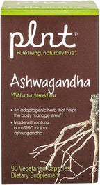 plnt Ashwagandha - 380mg por Cápsula (90 Cápsulas Veganas)