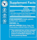 The Vitamin Shoppe Vitamina E 400 UI - Apoyo Antioxidante para la Piel y el Sistema Inmunitario (60 Softgels)
