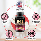VITBOOST B12 Metilcobalamina 25000 mcg Complejo B con Colágeno y Hialurónico - Pack de 2
