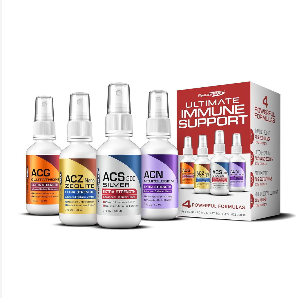 Results RNA – Sistema Definitivo de Apoyo Inmunológico – ACS 200 Silver/ACZ Nano Zeolita/ACG Glutatión/ACN Neuro (60 ml - 30 dosis - 2000 mg)