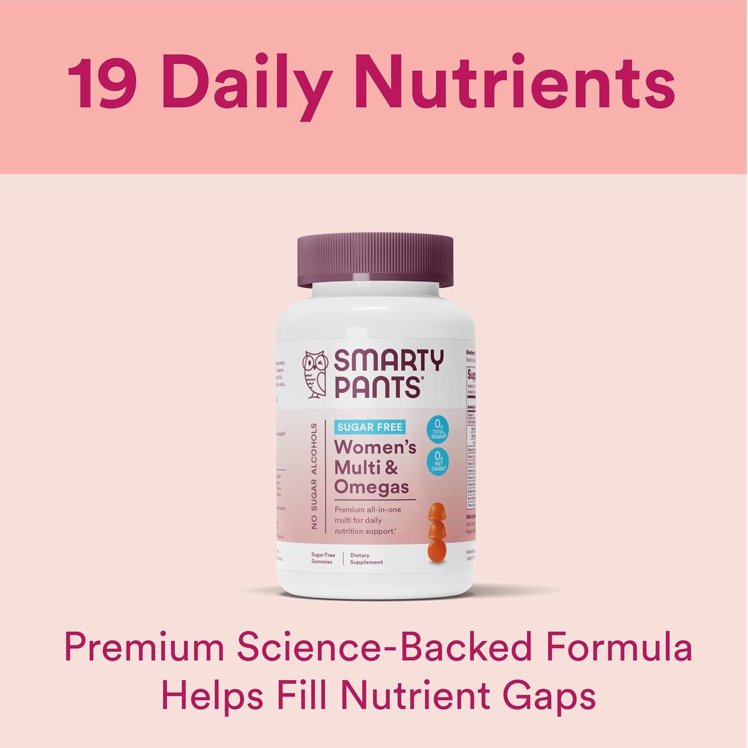 SmartyPants Multivitamínico para Mujeres en Gominolas Sin Azúcar, 60 unidades