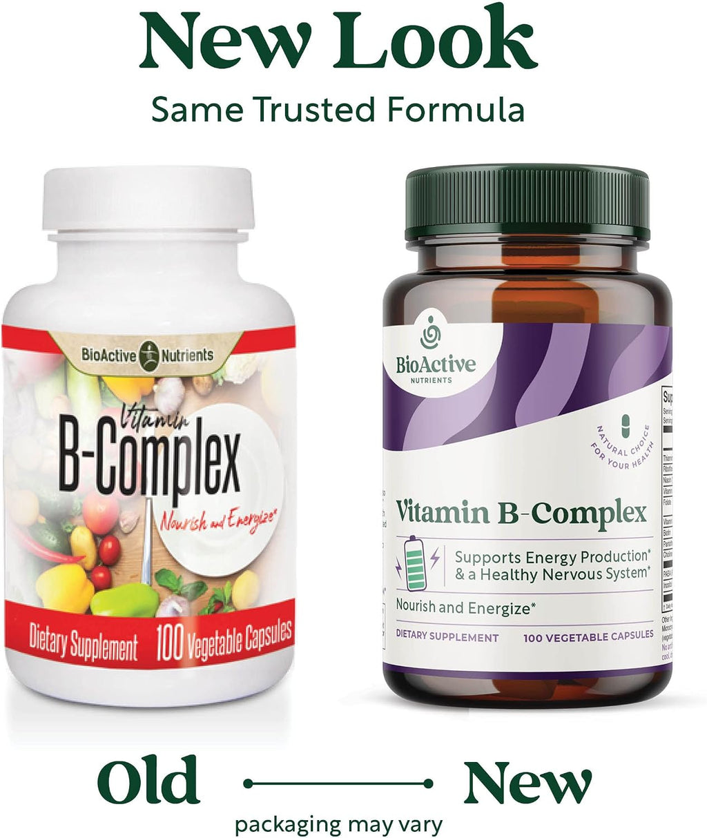 BIOACTIVE NUTRIENTS Complejo B - 100 Cápsulas Vegetales